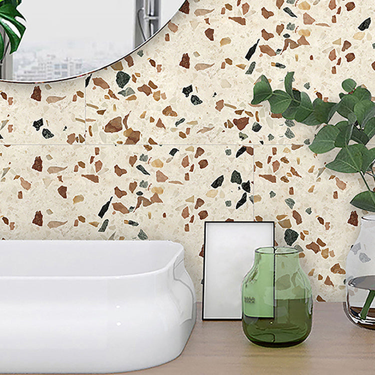 Skorter | Brown non-slip floor tile 30 cm x 60 cm brick effect single tile PVC