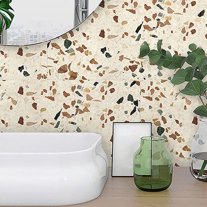 Skorter | Brown non-slip floor tile 30 cm x 60 cm brick effect single tile PVC