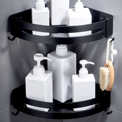 Skorter | Black Bathroom Set Modern 1/2/3 - Piece Anti-Rust Bathroom Rack