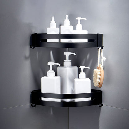 Skorter | Black Bathroom Set Modern 1/2/3 - Piece Anti-Rust Bathroom Rack