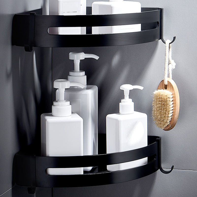 Skorter | Black Bathroom Set Modern 1/2/3 - Piece Anti-Rust Bathroom Rack