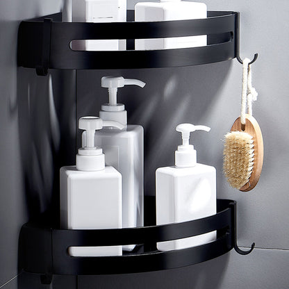Skorter | Black Bathroom Set Modern 1/2/3 - Piece Anti-Rust Bathroom Rack