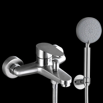 Skorter | Contemporary Bathtub Filling Trim 304 Stainless Steel Wall Mounted Bathtub Faucet