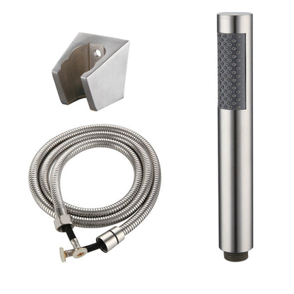 Skorter | Cylindrical Hand Shower with Self-Cleaning Stainless Steel Wall Shower Head