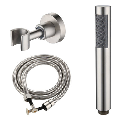 Skorter | Cylindrical Hand Shower with Self-Cleaning Stainless Steel Wall Shower Head