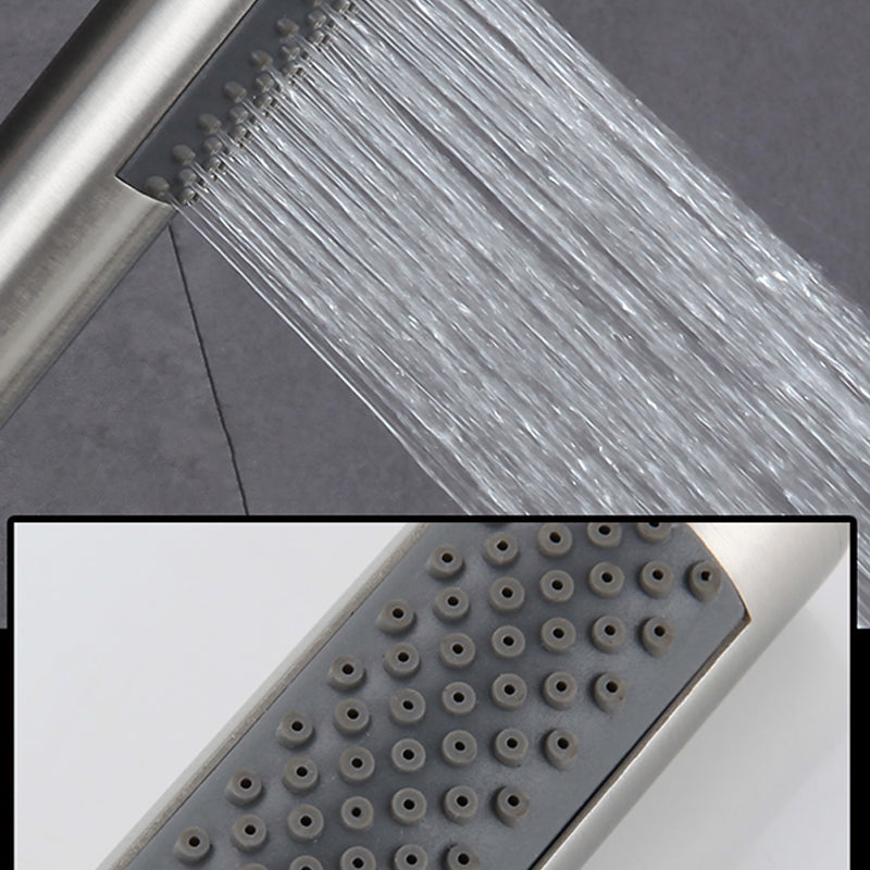 Skorter | Cylindrical Hand Shower with Self-Cleaning Stainless Steel Wall Shower Head