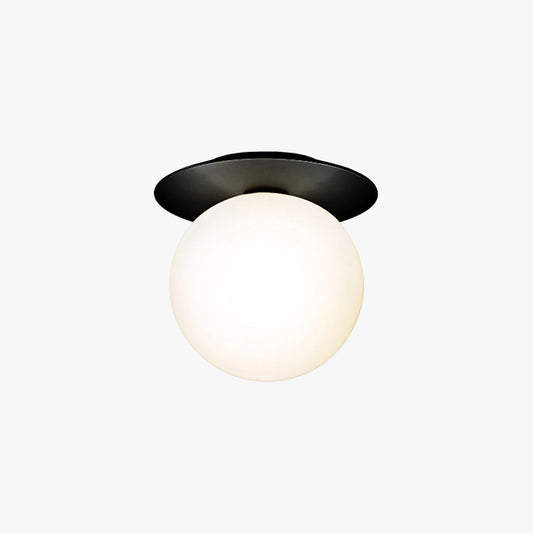 Skorter | Valentina Modern LED Ceiling/Wall Lamp Dining Room Black/Gold Glass