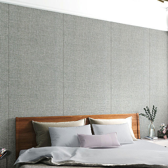 Skorter | Contemporary Style Wall Panel Linen Living Space Peel and Stick Wall Covering