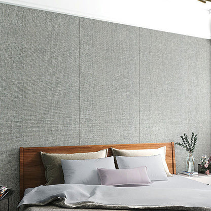 Skorter | Contemporary Style Wall Panel Linen Living Space Peel and Stick Wall Covering