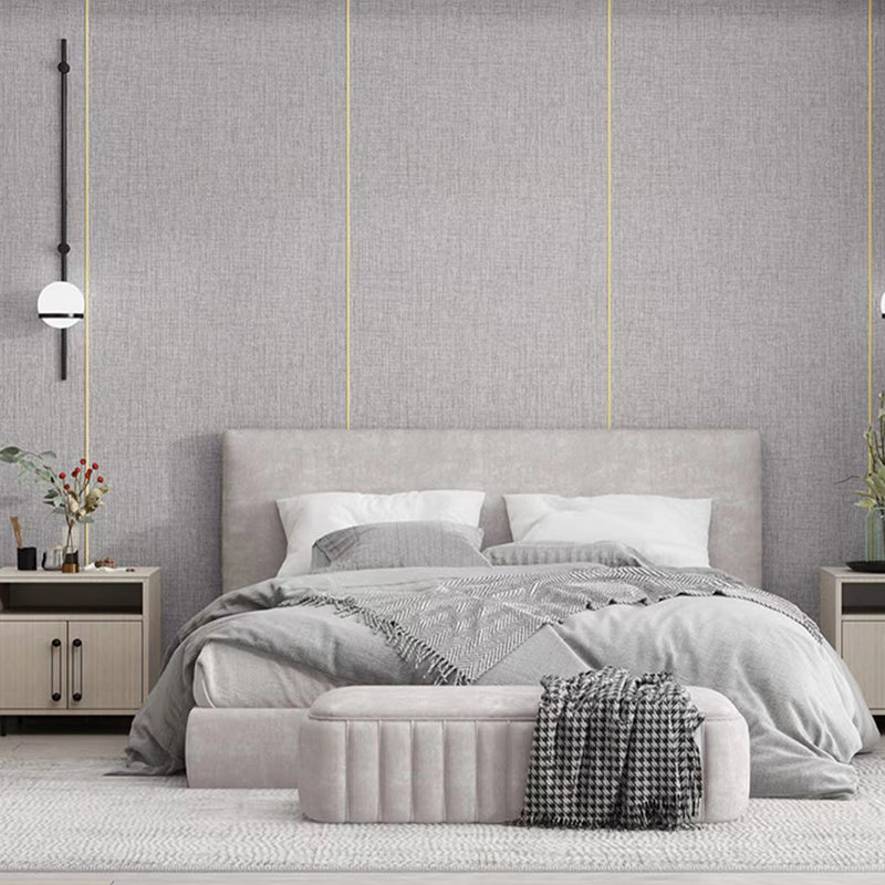 Skorter | Contemporary Style Wall Panel Linen Living Space Peel and Stick Wall Covering