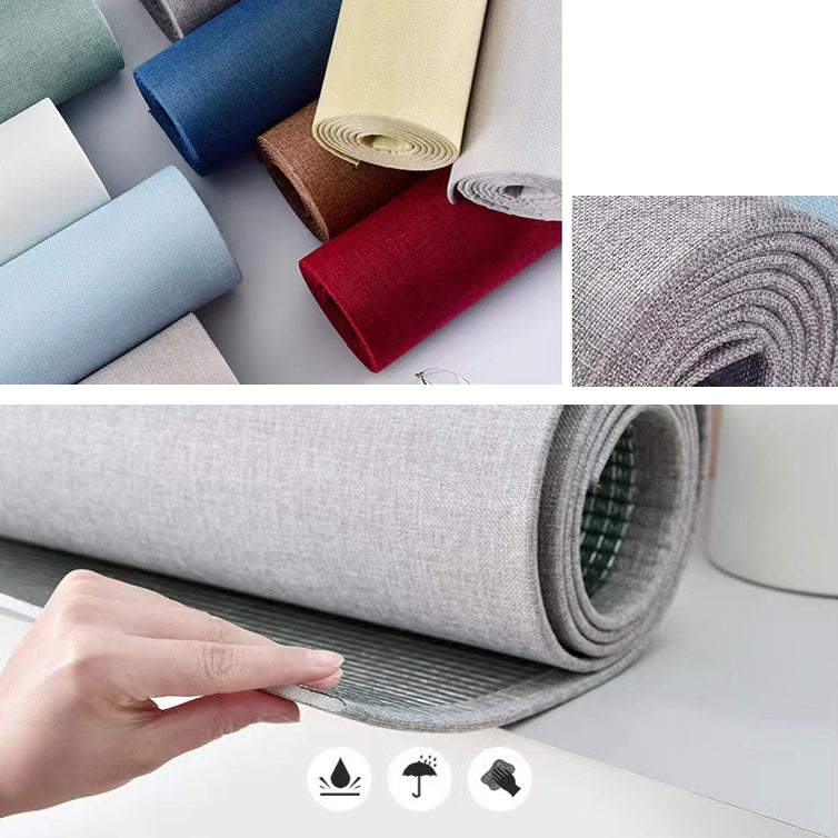 Skorter | Contemporary Style Wall Panel Linen Living Space Peel and Stick Wall Covering