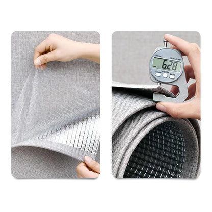 Skorter | Contemporary Style Wall Panel Linen Living Space Peel and Stick Wall Covering