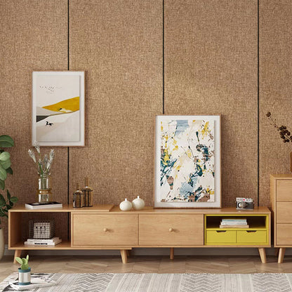 Skorter | Contemporary Style Wall Panel Linen Living Space Peel and Stick Wall Covering