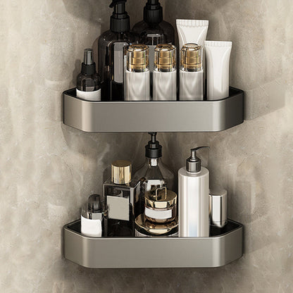 Skorter | Adhesive Holder Metal Bathroom Accessory Single Piece or in Set with Shelf