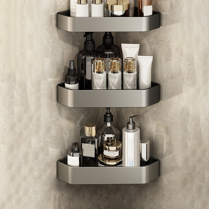 Skorter | Adhesive Holder Metal Bathroom Accessory Single Piece or in Set with Shelf