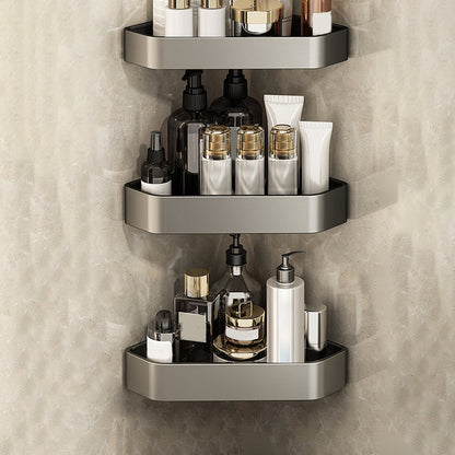 Skorter | Adhesive Holder Metal Bathroom Accessory Single Piece or in Set with Shelf