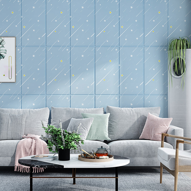 Skorter | Contemporary Wall Ceiling Cartoon Print Peel and Stick Waterproof Wall Panel
