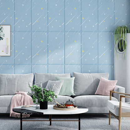 Skorter | Contemporary Wall Ceiling Cartoon Print Peel and Stick Waterproof Wall Panel