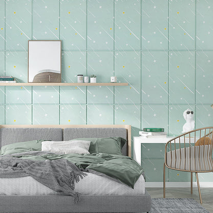 Skorter | Contemporary Wall Ceiling Cartoon Print Peel and Stick Waterproof Wall Panel