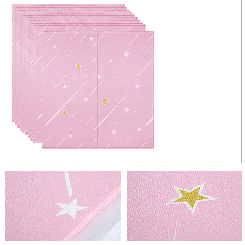 Skorter | Contemporary Wall Ceiling Cartoon Print Peel and Stick Waterproof Wall Panel