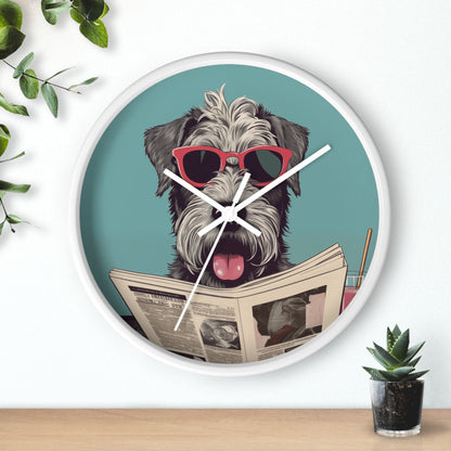 Skorter | Reading Newspaper Wall clock