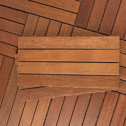 Skorter | Basic Wood Outdoor Floor Tiles Click Patio Floor Tiles