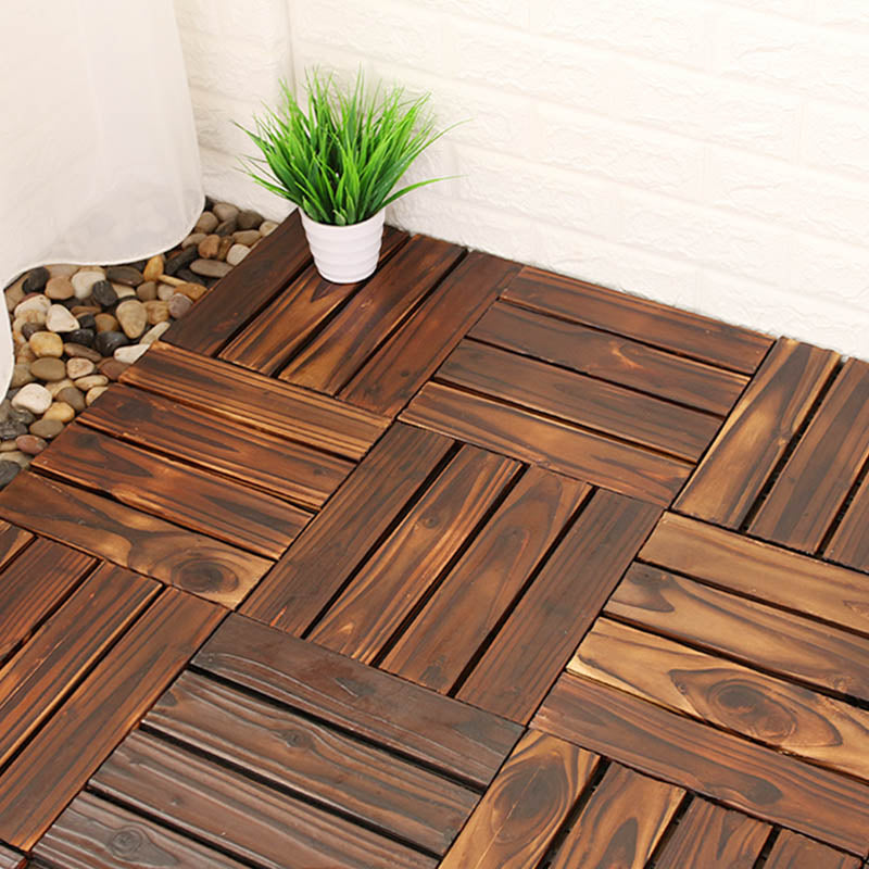 Skorter | Connection Patio Floor Tiles Made of Solid Wood Patio Floor Tiles