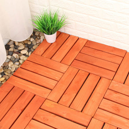 Skorter | Connection Patio Floor Tiles Made of Solid Wood Patio Floor Tiles