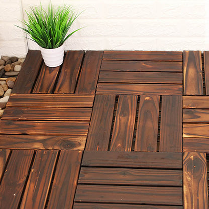 Skorter | Connection Patio Floor Tiles Made of Solid Wood Patio Floor Tiles