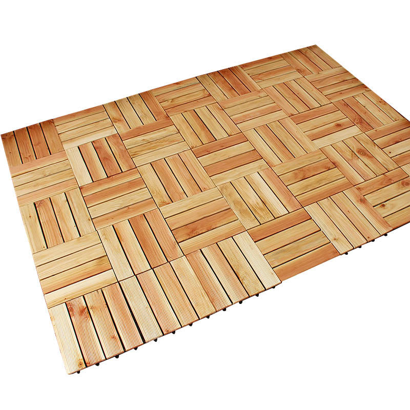 Skorter | Connection Patio Floor Tiles Made of Solid Wood Patio Floor Tiles
