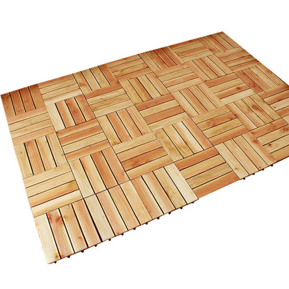 Skorter | Connection Patio Floor Tiles Made of Solid Wood Patio Floor Tiles