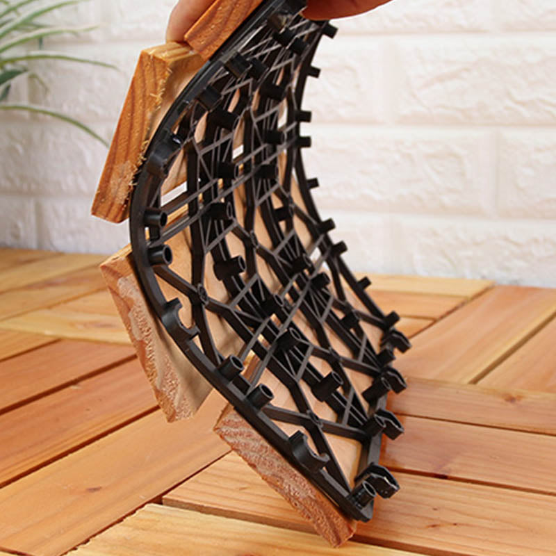 Skorter | Connection Patio Floor Tiles Made of Solid Wood Patio Floor Tiles