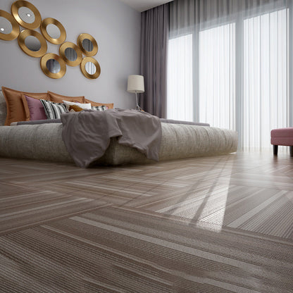 Skorter | Fireproof Square PVC Flooring Peel and Stick Waterproof PVC Flooring