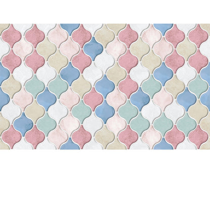 Skorter | Arabesque Peel and Stick Tiles Mosaic Tiles Self-Adhesive Backsplash