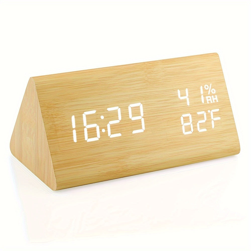 Skorter | NatureClock - Wooden clock with temperature and humidity display