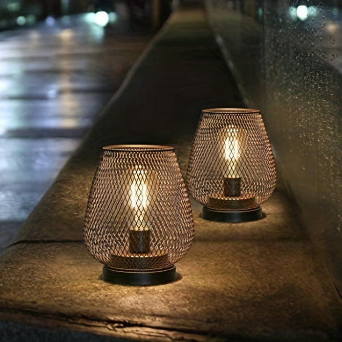 Skorter | AuroraMesh Table Lamp Set – Industrial Style with Warm Ambient Lighting