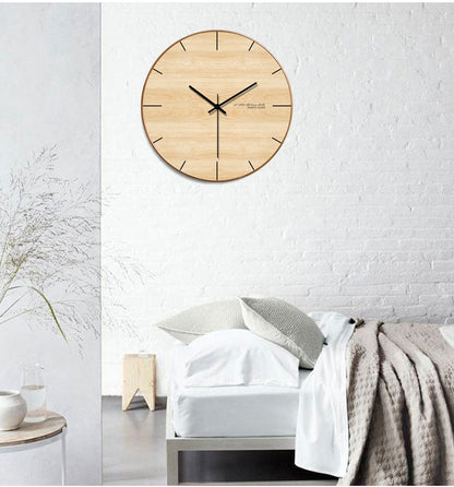 Skørter | Minimalist Wood Wall Clock