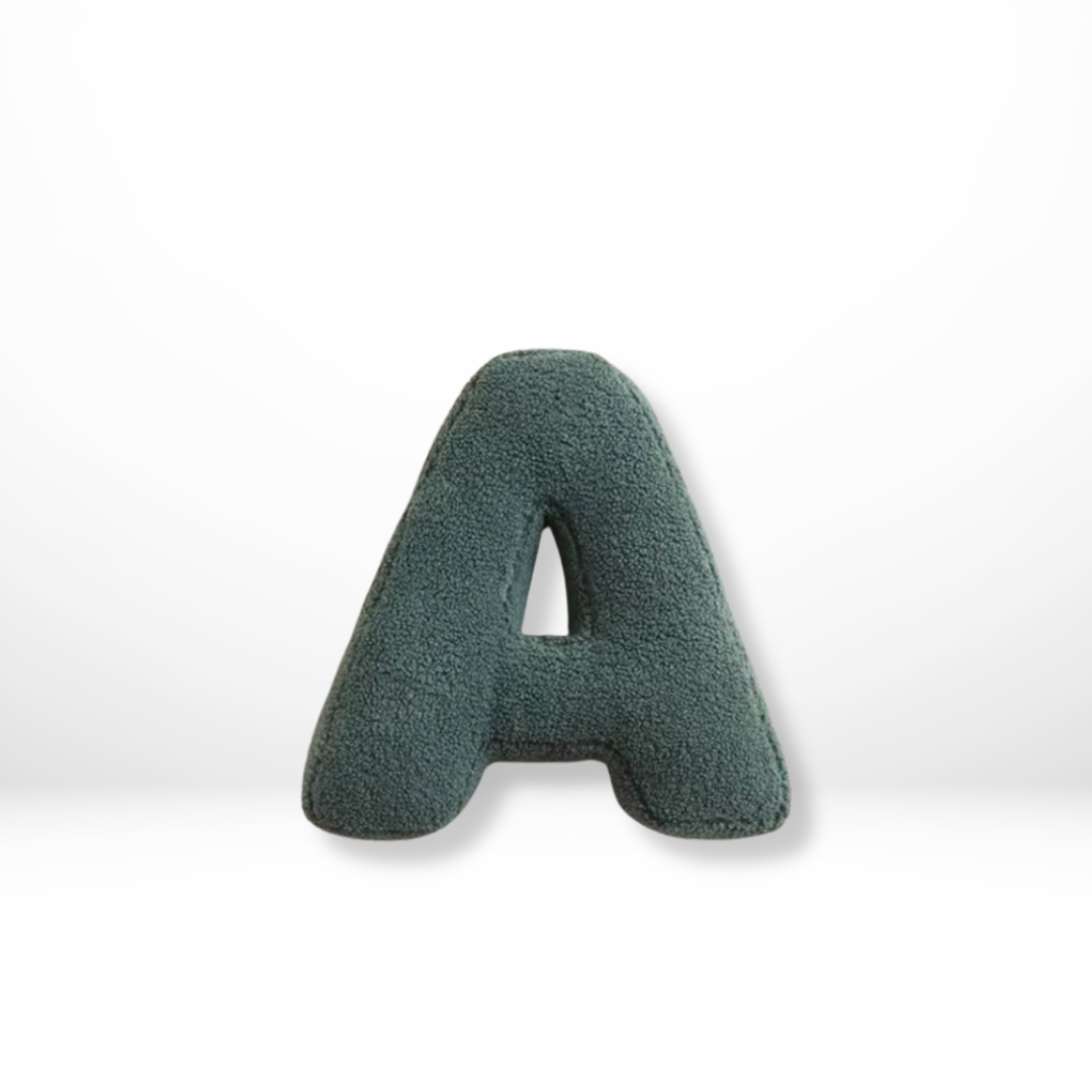 Skorter | Alphabet Cushion Velura – Soft Velvet Decorative Cushion in Every Letter of the Alphabet