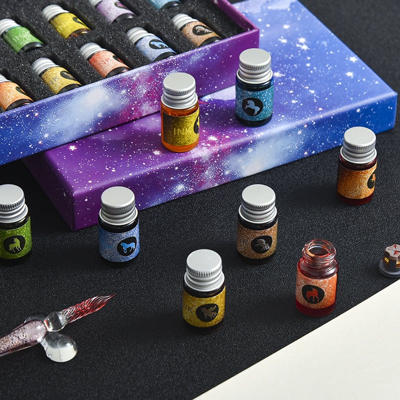 Skorter | Calligraphy Glass Dip Pen Ink Set