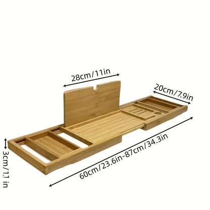 Skorter | Bamboo Bathtub Tray - For Ultimate Relaxation