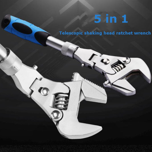 Skorter | 5 In 1 Telescopic Shaking Head Ratchet Wrench