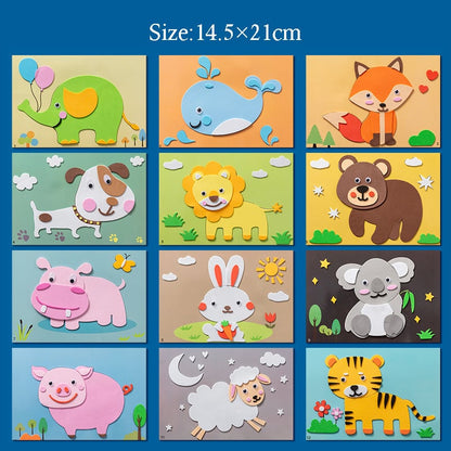 Skorter | 3D Foam Sticker Puzzle Game DIY Animal Children's Education Toys