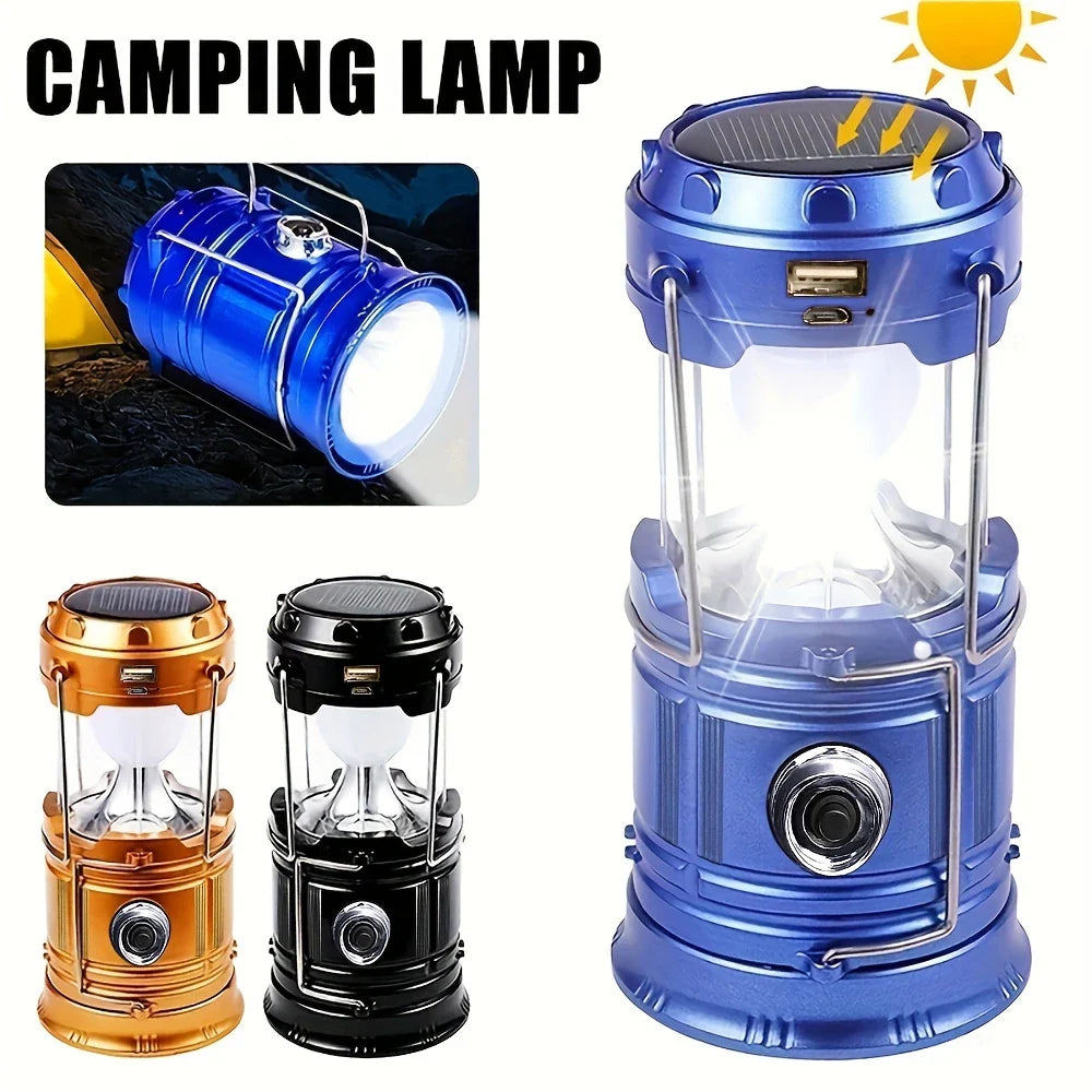 Skorter | Solar Camping Lamp with USB Charging – Portable LED Lantern for Outdoor Activities and Emergencies