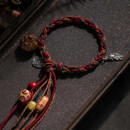 Skorter | All Handwoven Tibetan Colorful Hand Jomon Toy Band, Hand-rolling Kotrullweave Rope, Ethical Style Hand Decoration