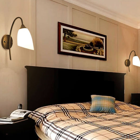 Skorter | Gloeiglow - Modern Slant, Bell-shaped Wall Lamp With Arm