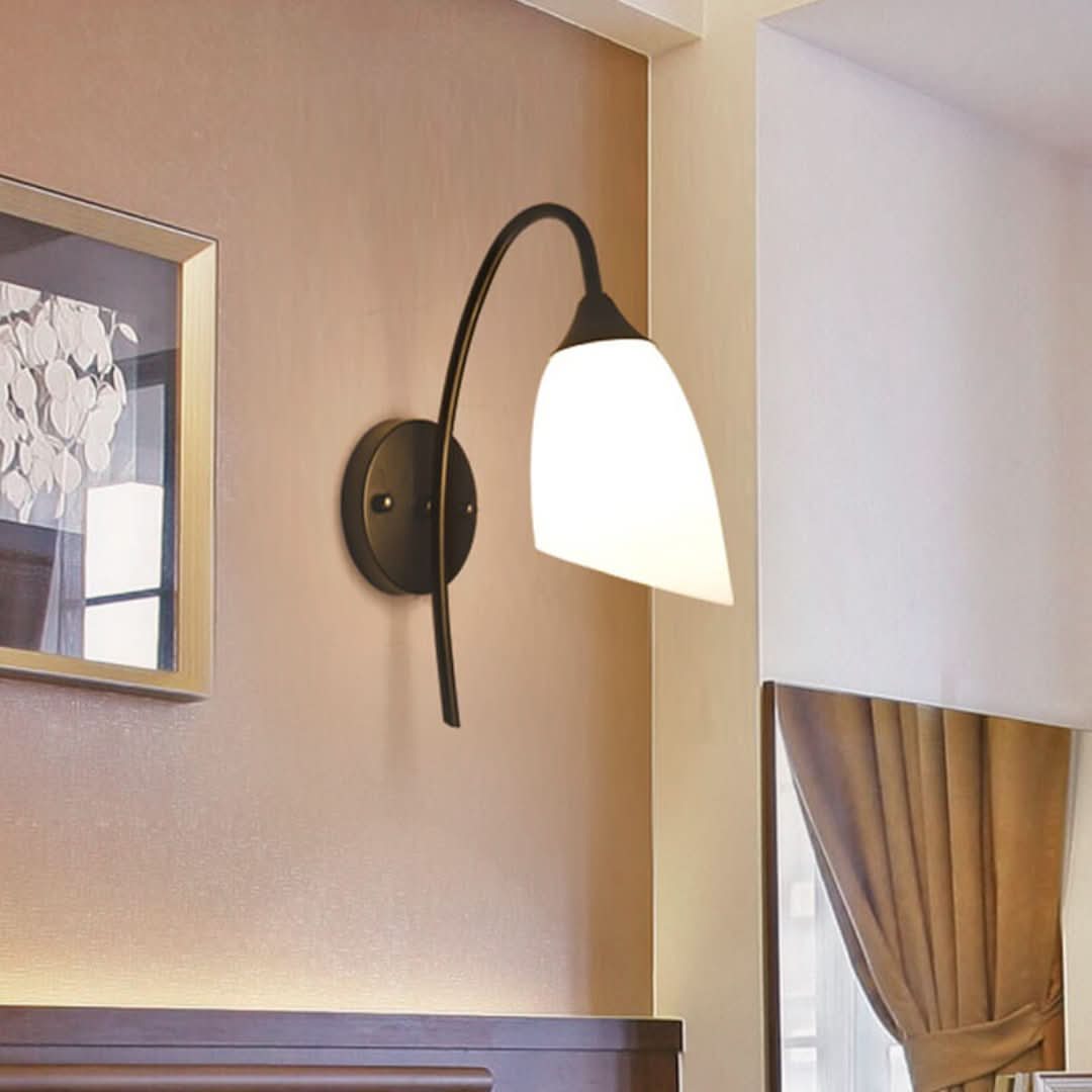 Skorter | Gloeiglow - Modern Slant, Bell-shaped Wall Lamp With Arm