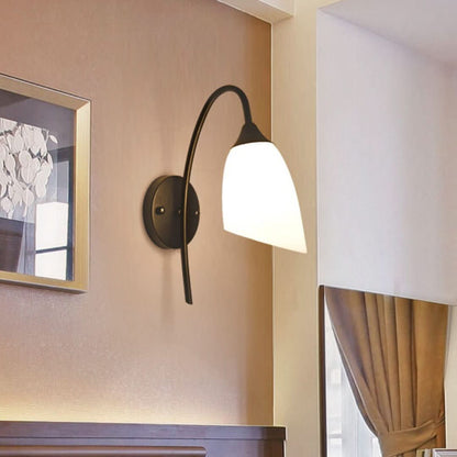 Skorter | Gloeiglow - Modern Slant, Bell-shaped Wall Lamp With Arm