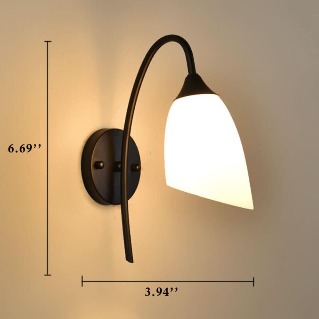 Skorter | Gloeiglow - Modern Slant, Bell-shaped Wall Lamp With Arm