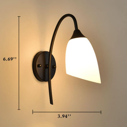 Skorter | Gloeiglow - Modern Slant, Bell-shaped Wall Lamp With Arm