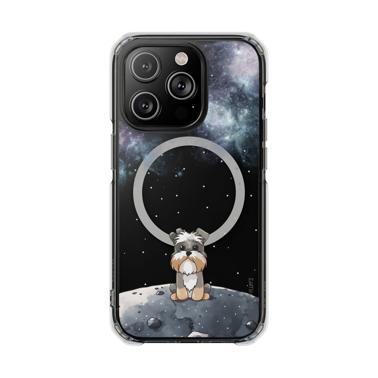 Skorter | Fluff's - Schnazzy in Space Magnetic Clear Case for iPhone Series